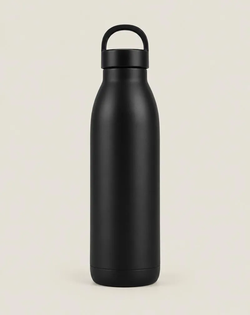 SRC water bottle in matte black